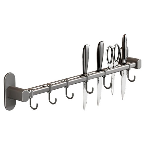 코다치프 다용도 주방걸이대 이중걸이 40cm, 그레이, 1개