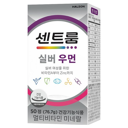 센트룸 실버 우먼 멀티비타민 76.7g 50정, 1개 맛있게 먹은 솔직 후기 - 상품 이미지 1