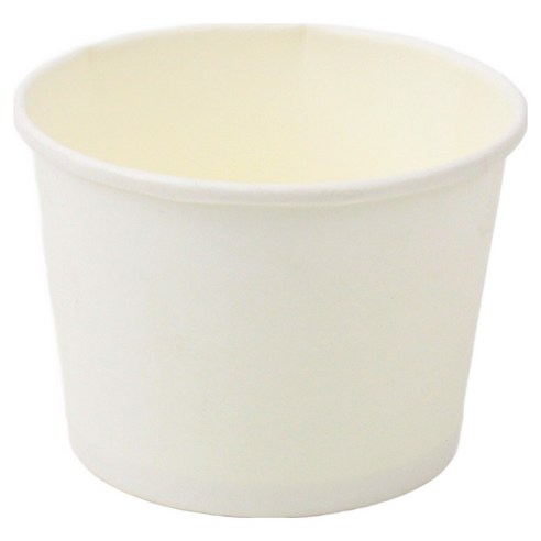 아이엔피 무지 젤라또 컵용기 화이트 150ml, 1개, 100개입