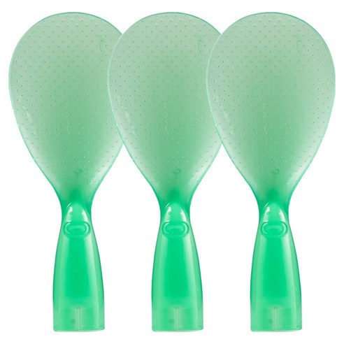 아케이바이 고급형 스탠딩 밥알 주걱, 그린, 3개