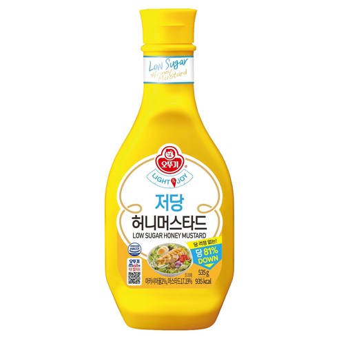 오뚜기 LIGHT JOY 저당 허니 머스타드, 535g, 1개