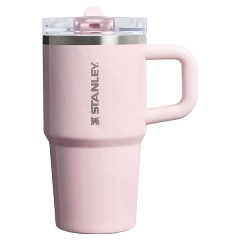 스탠리 퀜처 프로투어 플립 스트로 텀블러, 핑크 아메시스트 칼라카타, 591ml, 1개