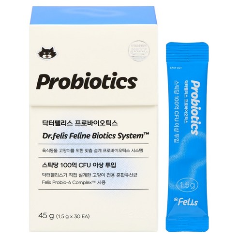 닥터펠리스 고양이 프로바이오틱스 30p, 45g, 1개, 유산균