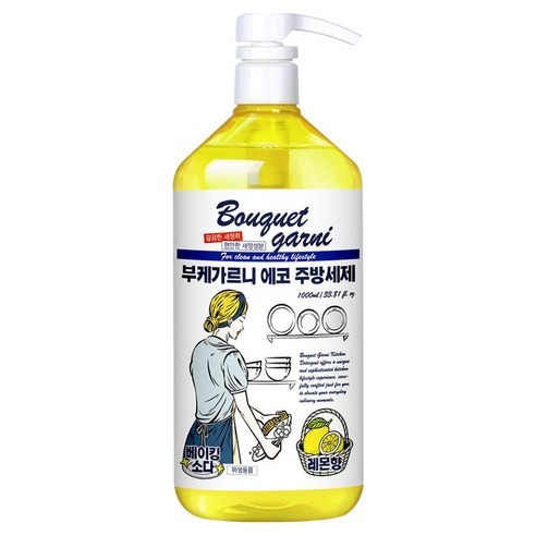 부케가르니 에코 주방세제 레몬향, 1L, 1개