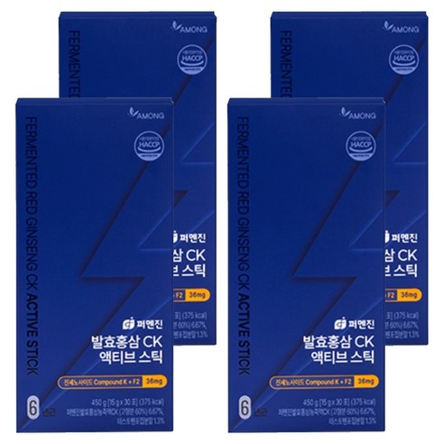 퍼멘진 발효홍삼CK 액티브 스틱, 450g, 4개