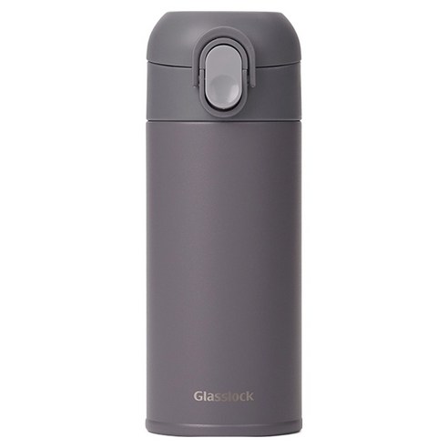 글라스락 플레인 원터치 텀블러, 스톤 그레이, 350ml, 1개