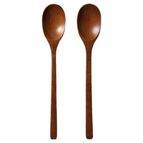 JAJU(자주) 옻칠 티스푼, 다크 브라운, 2개