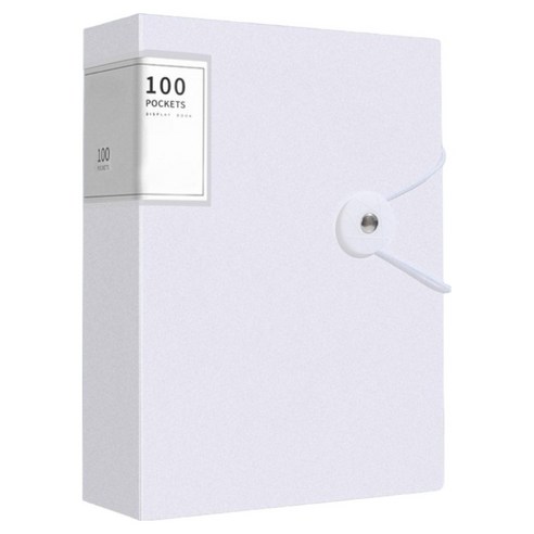 나리다 A4 시험지 보관 서류 수납 폴더 100p, 화이트, 1개