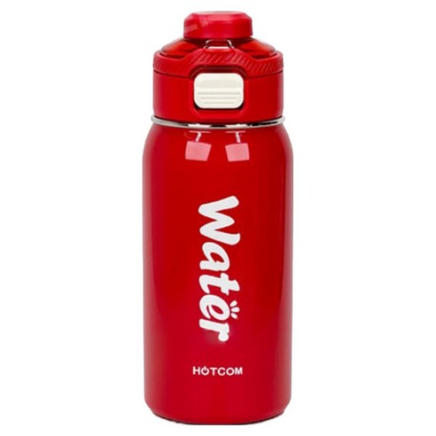핫콤 원터치 보냉 빨대텀블러 700, 스칼렛 레드, 1개, 700ml