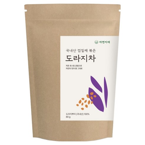 자연지애 국내산 볶은 도라지차, 80g, 1개, 1개입