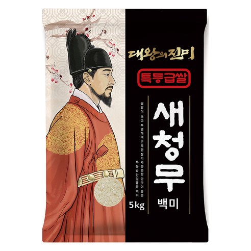 대왕의진미 국내산 새청무 백미, 5kg, 1개, 특등급