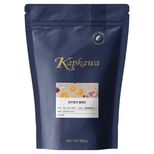 캅카와 로즈핑크 블렌드 원두커피, 500g, 1개, 홀빈(분쇄안함)