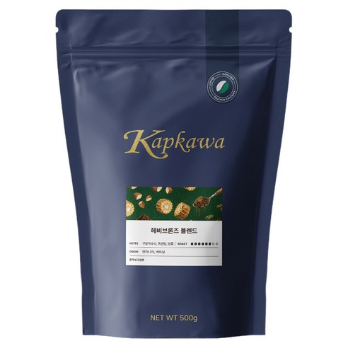 캅카와 헤비브론즈 블렌드 원두 커피, 500g, 1개, 핸드드립(중간)