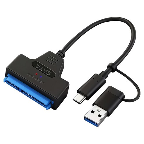 인네트워크 2.5인치 SSD/HDD지원 USB3.0 A 앤 C타입 to SATA 듀얼 컨버터 IN-STY3025, 1개