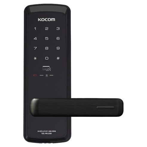 코콤 무타공 현관문 디지털 손잡이 번호키 도어락, 고객직접설치, KDL-MK3300