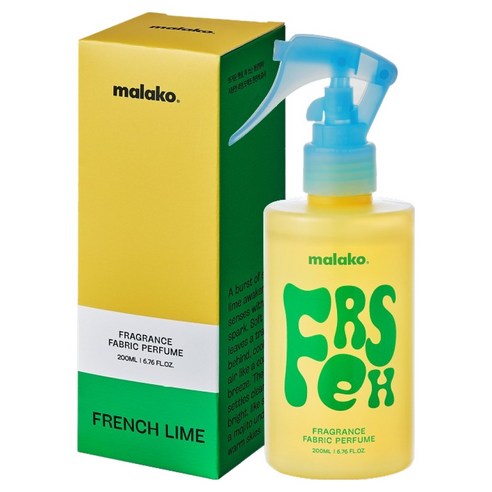 말라코 오 프레쉬 대용량 섬유 향수, 1개, 200ml, 프렌치 라임