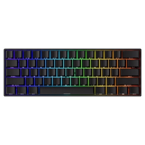 AKKO MONSGEEK FUN60 Pro HE 자석축 기계식 유선 텐키리스 키보드, BLACK, 마그네틱축(자석축)