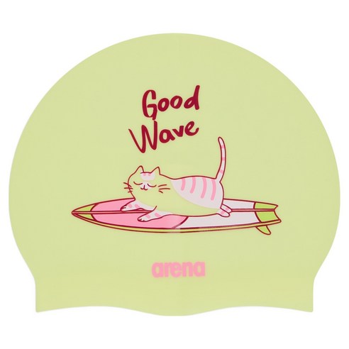 아레나 서핑냥 실리콘수모 A6AC1AC04, YELLOW, 1개