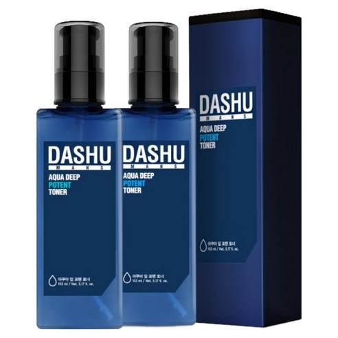 다슈 맨즈 아쿠아 딥 포텐 토너, 2개, 153ml