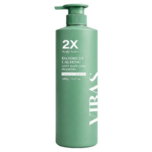 비바스 2X 스칼프 액티브 댄드러프 카밍 비듬 두피케어 탈모샴푸, 1개, 1kg