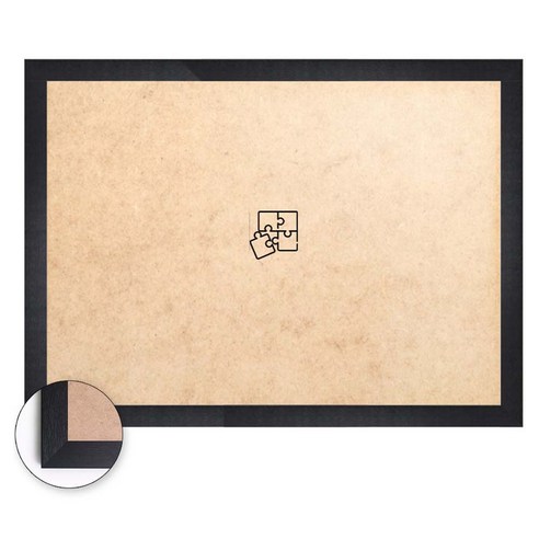 퍼즐피플 슬림 wood 500조각용 퍼즐액자 52 x 38 cm, 블랙, 1개