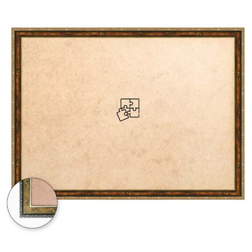 퍼즐피플 슬림 500조각용 퍼즐액자 52 x 38 cm, 엔틱골드, 1개