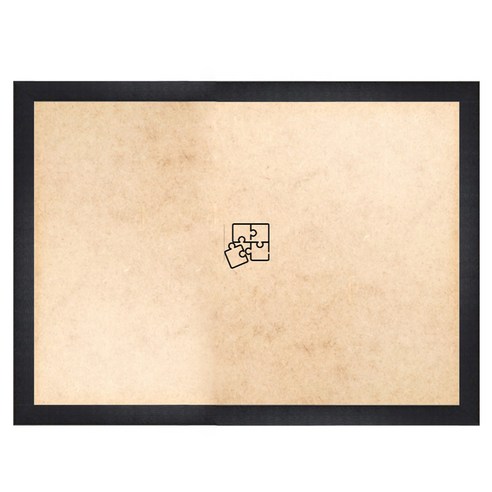 퍼즐피플 1000피스 퍼즐전용 액자 기본형 73.5 x 51 cm, wood 블랙, 1개