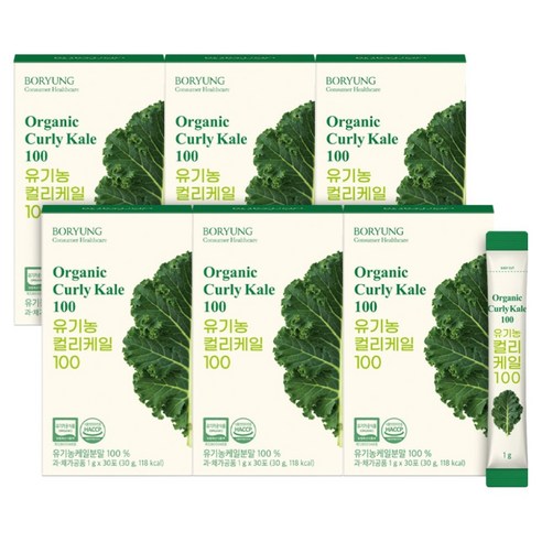 보령 유기농 컬리케일 100 분말 30p, 30g, 6개