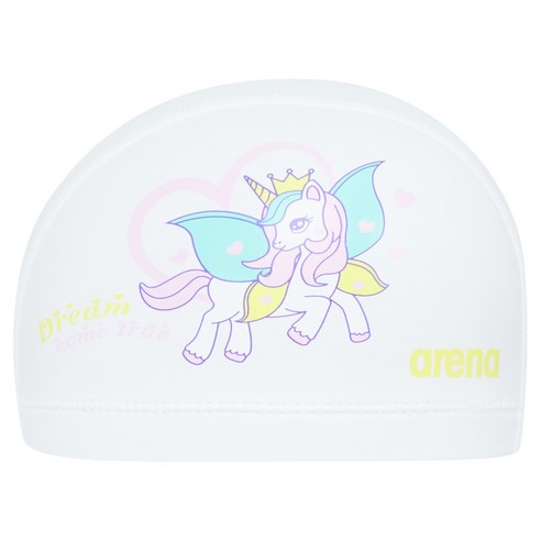 아레나 아동용 유니콘 실리코팅 수모 A6AC1AL52, WHITE, 1개