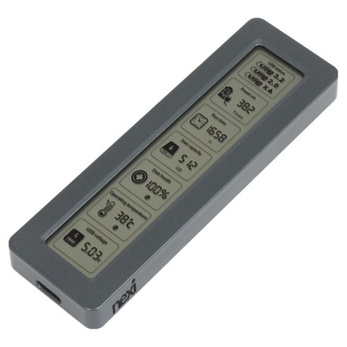 넥시 USB 3.1 C타입 SSD 외장 M.2 NVMe 하드케이스, 1개, NX-U31NVME-LCD