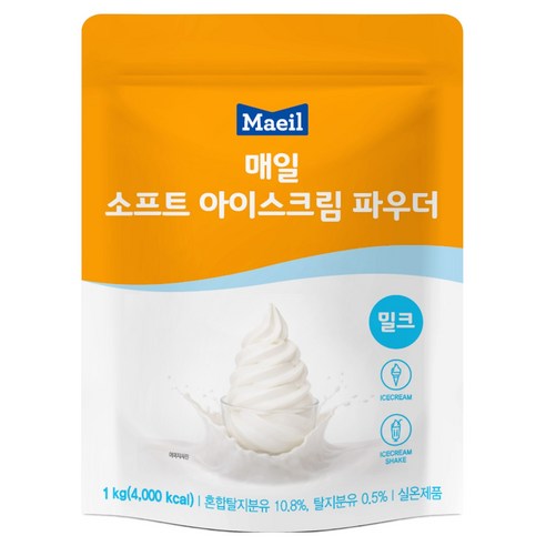 매일유업 소프트 아이스크림 파우더 밀크, 1kg, 1개