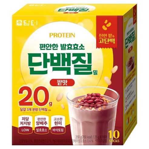 담터 편안한 발효효소 단백질밀 팥맛 10T 250g, 1개 솔직 후기 | 실사용자 리뷰 분석 - 상품 이미지 1
