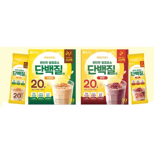 담터 편안한 발효효소 단백질밀 팥맛 10T 250g, 1개 이미지 4