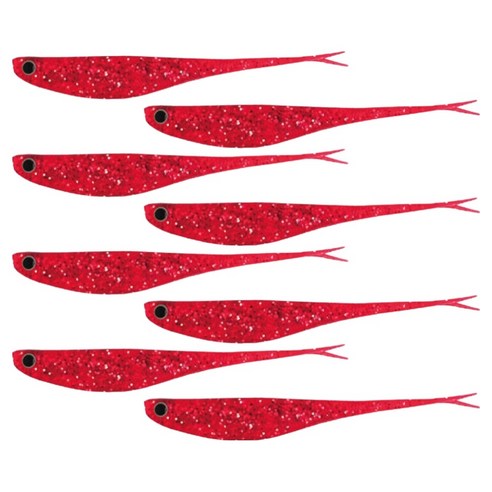다미끼 광어 아크쉐드 127mm, 108 RED SILVER, 8개, 5.8g