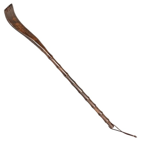 마켓피아 안마 지압 막대형 효자손 원형 49cm, 다크, 1개