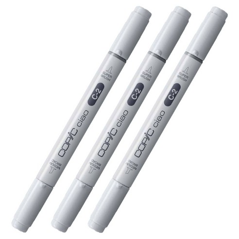 코픽 챠오 마카 C2 Cool Gray No.2, 3개, 1색