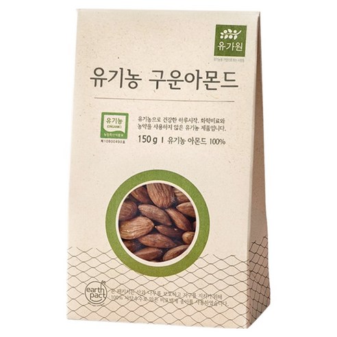 유가원 유기농 구운 아몬드, 150g, 1개