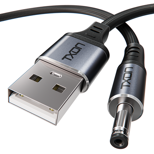 티엑스온 USB 전원케이블 DC 5v 외경 3.5mm 케이블, 0.8m, 1개