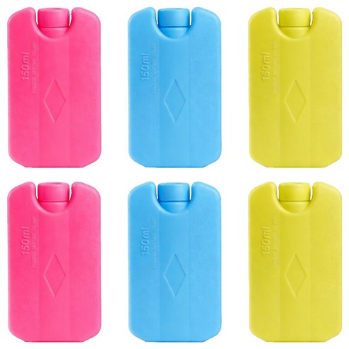 리빙메이커 다회용 휴대용 하드케이스 아이스팩 150ml x 3종 세트, 2세트