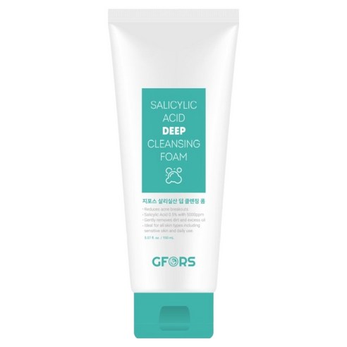 지포스 살리실산 지성 피부 딥 클렌징 폼, 1개, 150ml