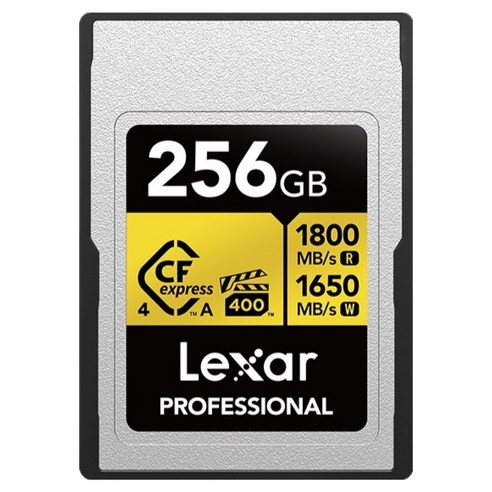 렉사 CFexpress Type A 4.0 VPG400 소니 메모리카드 골드, 1개, 256GB