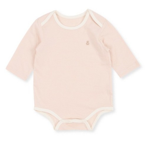 오가닉맘 신생아용 간절기 라인오가닉 7부 면 바디수트 MJRLQS01