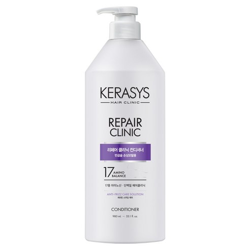 케라시스 리페어 클리닉 반곱슬 손상모 단백질 컨디셔너, 1개, 980ml