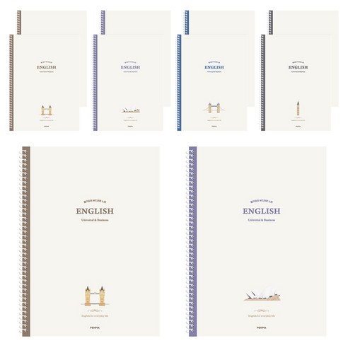 펜피아 1200 중고등 스프링노트 영어, 랜덤발송, 10개