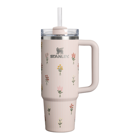 스탠리 퀜처 H2.0 플로우 스테이트 텀블러, 로즈쿼츠 부케, 887ml, 1개