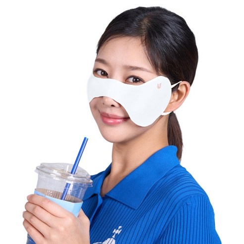 유투스포츠 자외선차단 점보 나비 가드 마스크, 화이트, 2개