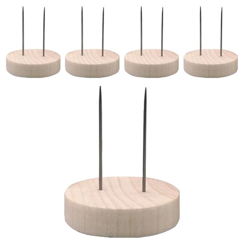 쇼핑153 인형 거치대 5 x 0.8 cm, 원목, 5개