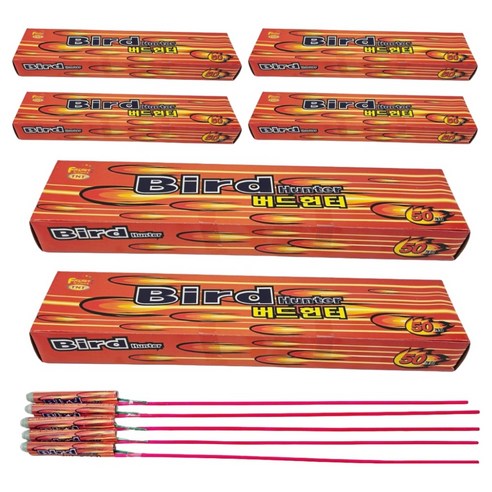 파이어아트 새쫓기 야생동물 피리빵 버드헌터 34.5cm 50p, 100g, 6개