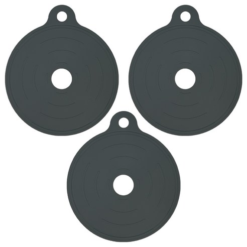 소노리떼 웨이브 인덕션 보호매트 대형 22cm, 차콜, 3개