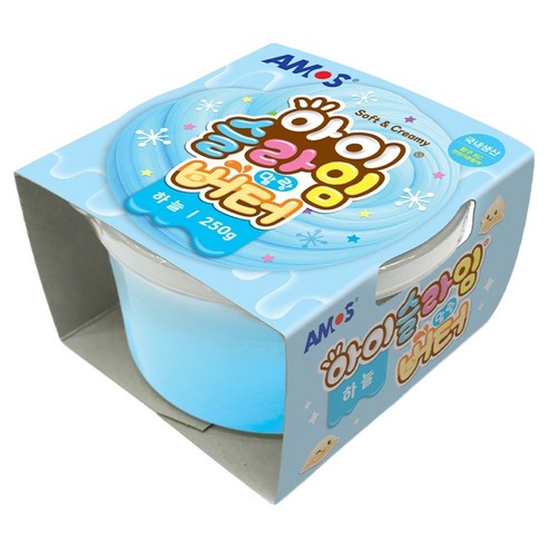 아모스 아이슬라임 말랑버터, 하늘, 250g, 1개